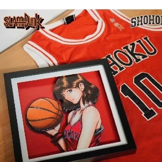 エンタメ/ホビー????スラムダンク　SLAM DUNK◎赤木晴子1　立体 3D アートO  絵画