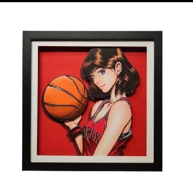 エンタメ/ホビー????スラムダンク　SLAM DUNK◎赤木晴子1　立体 3D アートO  絵画