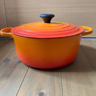 ルクルーゼ(LE CREUSET)の【おまけ付き　美品　箱付き　26cm 5.3ℓ】ルクルーぜ　ココットロンド(鍋/フライパン)