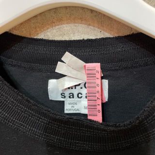 クリーニング済　sacai x A.P.C. Tシャツ BLACK Mサイズ