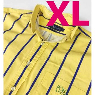 ラルフローレン(Ralph Lauren)の古着　ラルフローレン　ストライプシャツ　XL(シャツ)