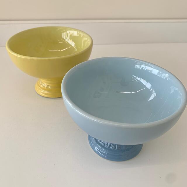 LE CREUSET(ルクルーゼ)のル・クルーゼ　アイス　カップ　アイスクリーム　カップ　ソレイユ　コースタルブルー インテリア/住まい/日用品のキッチン/食器(食器)の商品写真