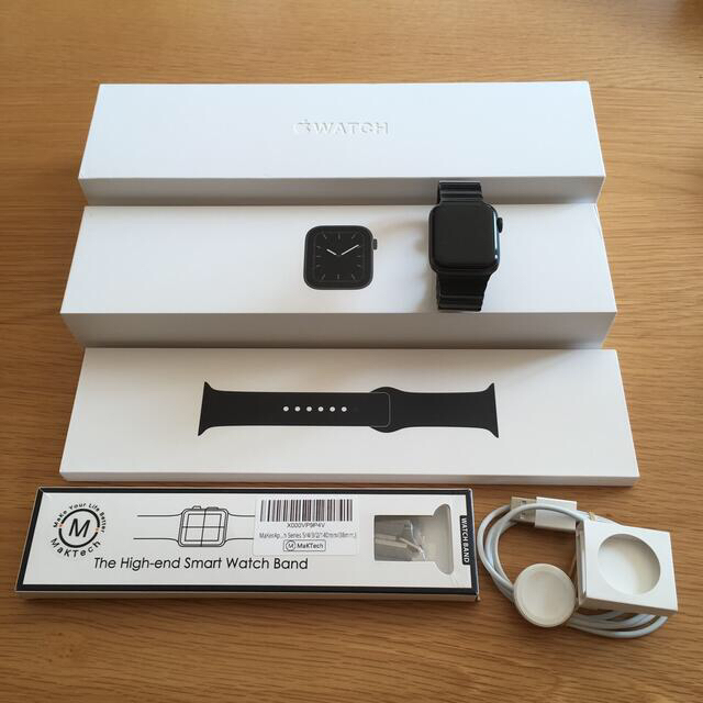 美品Apple Watch series5 40ミリ　ステンレスベルト付