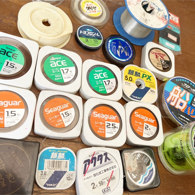 送料無料☆22点セット まとめ売り1.5号 2号シーガー スーパードラゴン釣り糸 1