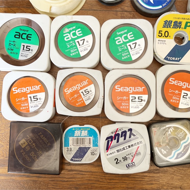 送料無料☆22点セット まとめ売り1.5号 2号シーガー スーパードラゴン釣り糸 3