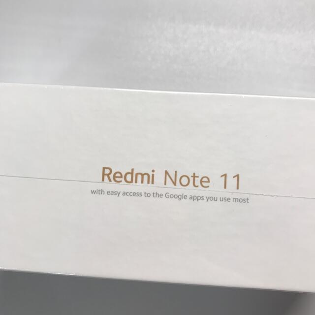 ANDROID(アンドロイド)の【未開封】Redmi Note 11 Graphite Gray スマホ/家電/カメラのスマートフォン/携帯電話(スマートフォン本体)の商品写真