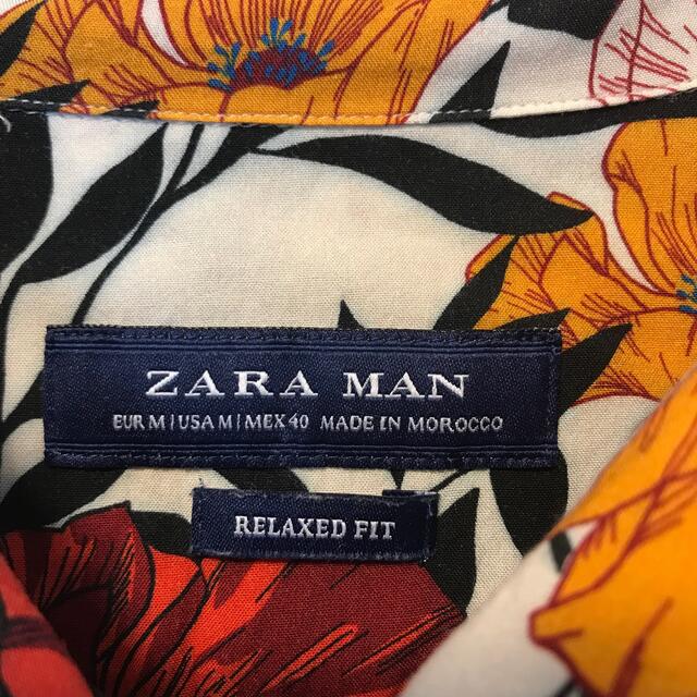 ZARA - 希少 美品 ZARA ザラ ボタニカル柄 花柄 半袖シャツ Mサイズ ...
