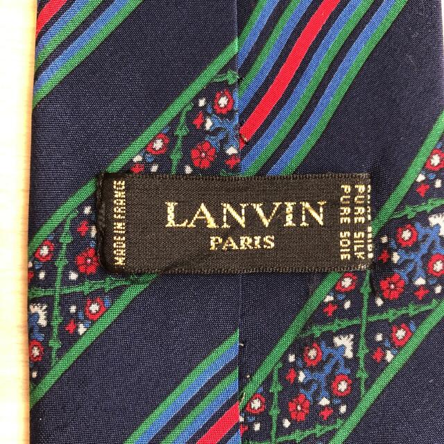 LANVIN(ランバン)のランバン　ネクタイ　チロリアン柄　シルク100% フランス製 メンズのファッション小物(ネクタイ)の商品写真