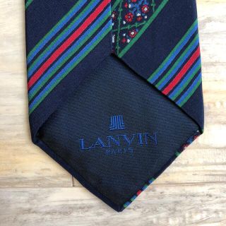 ランバン(LANVIN)のランバン　ネクタイ　チロリアン柄　シルク100% フランス製(ネクタイ)