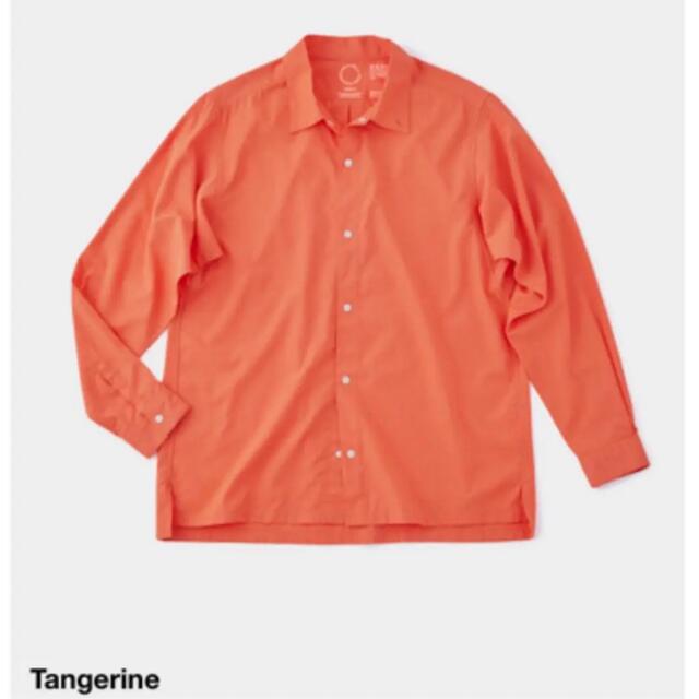 山と道 完売 Bamboo Shirt  / Tangerine / M
