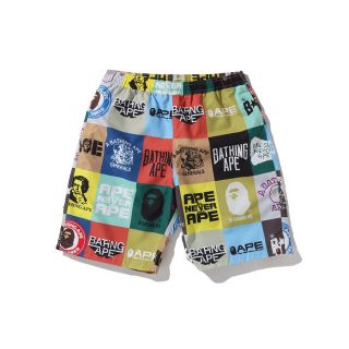 超レア2XL新品！ BAPEクラシックロゴビーチショーツ-