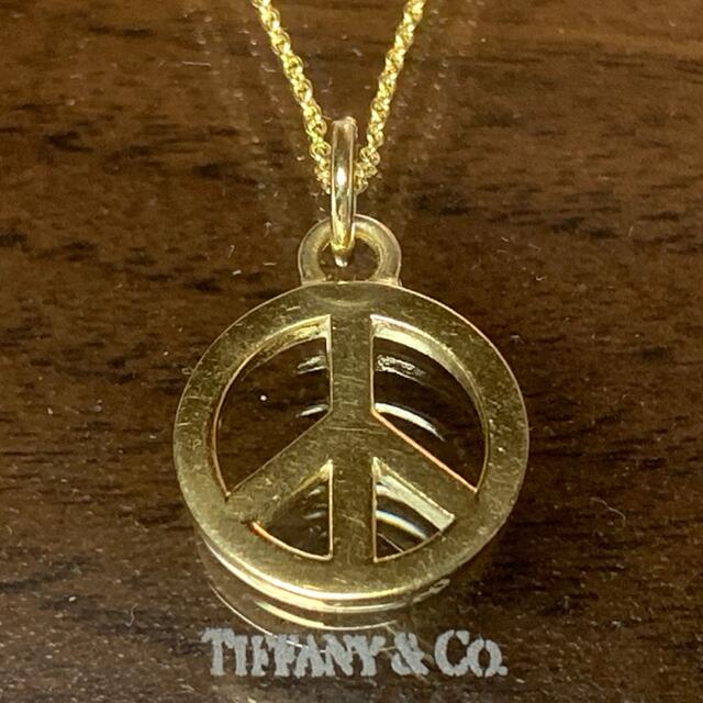 チェーンの Tiffany ピースマーク 18K ゴールド ネックレスの通販 by