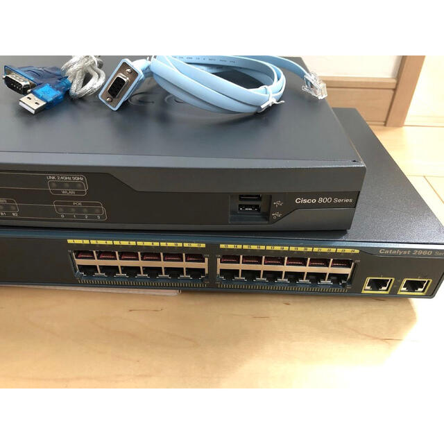柔らかい 【CCNA、CCNP】2台セットCisco892J、L2スイッチ2960 - 通販