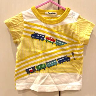 ファミリア(familiar)のファミリア　Ｔシャツ　電車　イエロー・ブルー　2枚(Ｔシャツ)