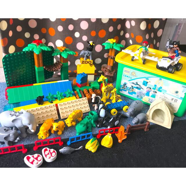 Lego(レゴ)の【レゴデュプロ】楽しいどうぶつえん　動物いっぱい！ キッズ/ベビー/マタニティのおもちゃ(積み木/ブロック)の商品写真