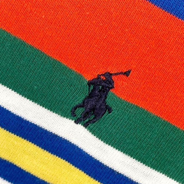 POLO RALPH LAUREN(ポロラルフローレン)の【入手困難】ポロラルフローレン ボーダー アースカラー ポニー刺繍 タンクトップ メンズのトップス(タンクトップ)の商品写真