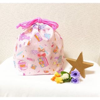 女の子　お弁当袋　ハンドメイド(ランチボックス巾着)