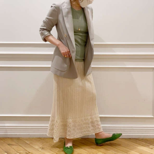 IENA - 【美品】2021SS IENA ウールダブルブレストジャケット 38サイズ