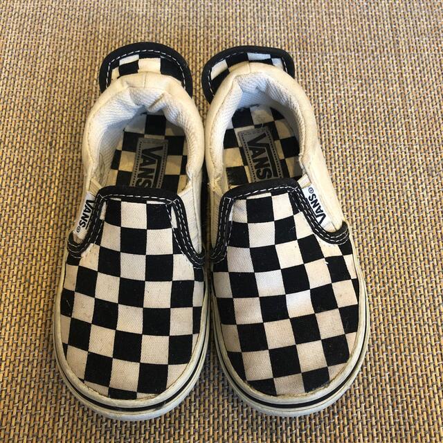 VANS(ヴァンズ)のvans ブロックチェック黒　16cm キッズ/ベビー/マタニティのキッズ靴/シューズ(15cm~)(スニーカー)の商品写真