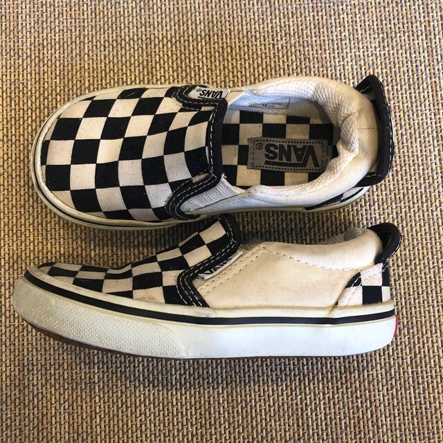 VANS(ヴァンズ)のvans ブロックチェック黒　16cm キッズ/ベビー/マタニティのキッズ靴/シューズ(15cm~)(スニーカー)の商品写真