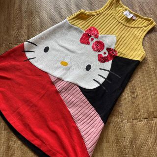 デシグアル(DESIGUAL)の女の子用 デジグアル ハローキティ コラボワンピース 5/6(ワンピース)