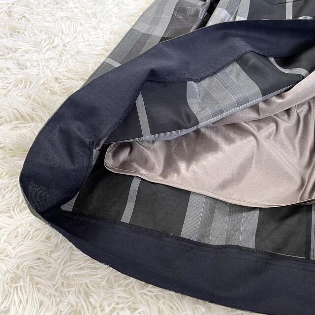 BURBERRY - バーバリーロンドン ノバチェック シルク混ワンピース