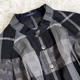 BURBERRY - バーバリーロンドン ノバチェック シルク混ワンピース