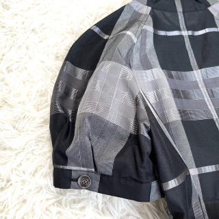 BURBERRY - バーバリーロンドン ノバチェック シルク混ワンピース