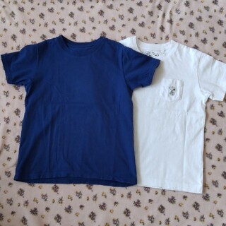 ユニクロ(UNIQLO)の120 130 ユニクロ　半袖Tシャツ　プーマ ハーフパンツ　3枚セット(Tシャツ/カットソー)