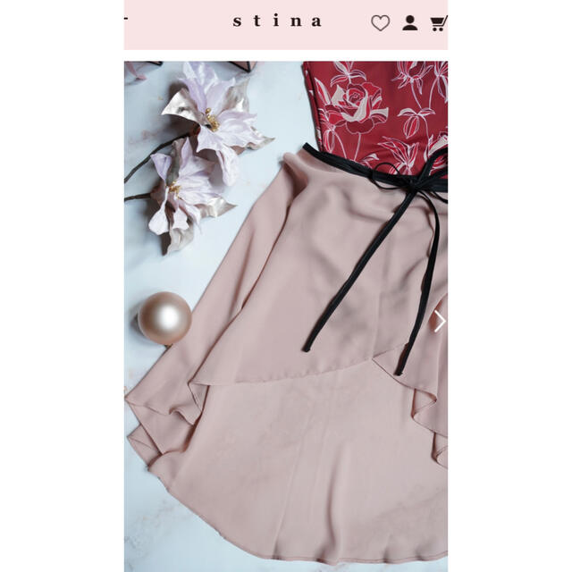 CHACOTT(チャコット)のstina black ribbon wrap skirt /dustypink スポーツ/アウトドアのスポーツ/アウトドア その他(ダンス/バレエ)の商品写真