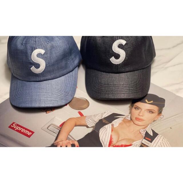 新品 Supreme Raffia S Logo 6-Panel  キャップ