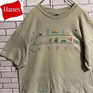 ヘインズ(Hanes)の90s 古着 ヘインズ ヴィンテージ USA製 XL シングルステッチ ゆるだぼ(Tシャツ/カットソー(半袖/袖なし))