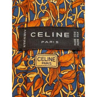 セリーヌ(celine)の【CELINE】美品　ネクタイ　高級感ある植物柄(ネクタイ)