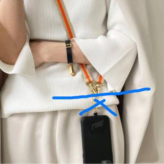 アパルトモンドゥーズィエムクラス(L'Appartement DEUXIEME CLASSE)のPhone Strap Holderのオレンジベルトのみ(ベルト)