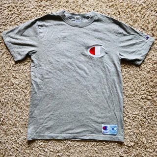 チャンピオン(Champion)の★チャンピオン★ Tシャツ　X Lサイズ　ライトグレーused ※匿名配送(Tシャツ/カットソー(半袖/袖なし))