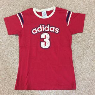 アディダス(adidas)のadidas★Tシャツ★レッド(Tシャツ(半袖/袖なし))