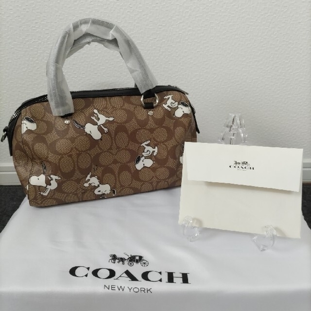 コーチ　COACH スヌーピー　コラボ　ミニボストンバッグ