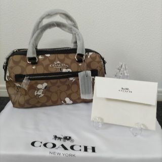 コーチ　COACH スヌーピー　コラボ　ミニボストンバッグ