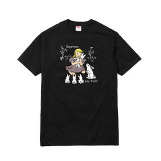 supreme シュプリーム　ブラック　プリント　うさぎ　XLサイズ