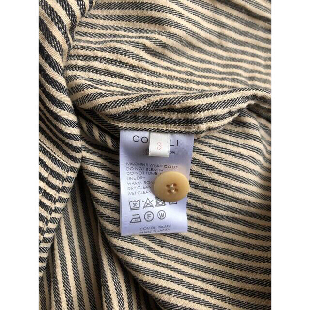 comoli 22ss ストライプワークジャケット 3 | sweatreno.com