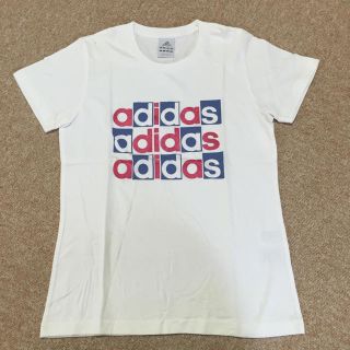 アディダス(adidas)のadidas★Tシャツ★ホワイト(Tシャツ(半袖/袖なし))