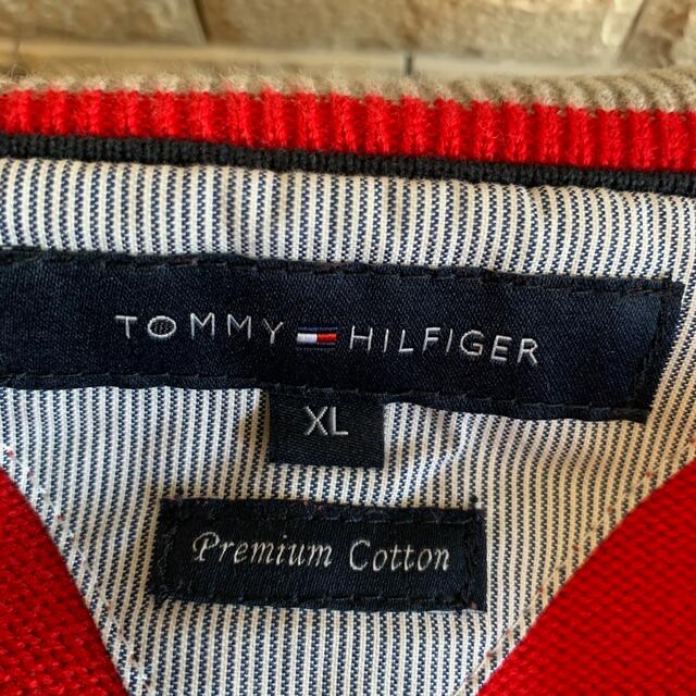 TOMMY HILFIGER(トミーヒルフィガー)のささ様専用中古Tommy HILFIGER赤カットソー メンズのトップス(Tシャツ/カットソー(七分/長袖))の商品写真