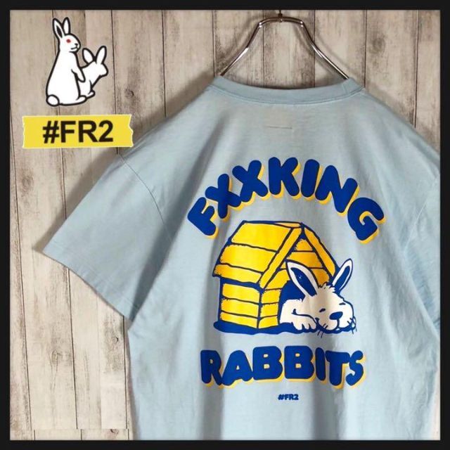 超希少カラー】FR2 スリープ兎 即完売モデル Tシャツ バックプリント