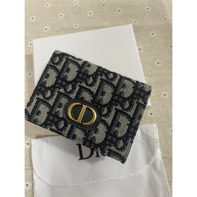 入手困難!【Dior】Oblique コインケース付き2つ折りスリム財布 (Dior