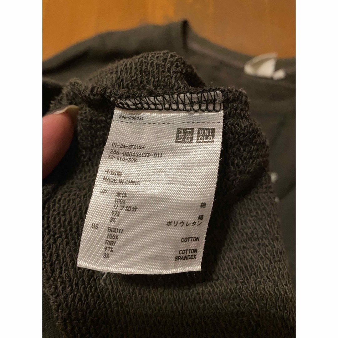 UNIQLO(ユニクロ)のユニクロ UNIQLO  長袖 丸首 英字 プリント スウェット トレーナー レディースのトップス(トレーナー/スウェット)の商品写真