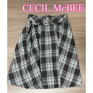 セシルマクビー(CECIL McBEE)のフレアスカート/チェック/CECIL McBEE(ひざ丈スカート)