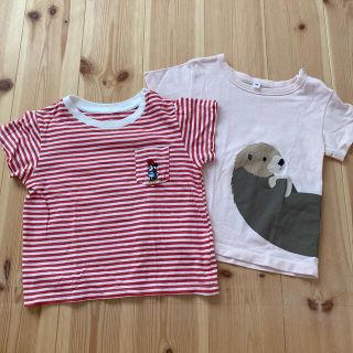 ムジルシリョウヒン(MUJI (無印良品))のUNIQLO 無印Tシャツ　2枚セット(Ｔシャツ)