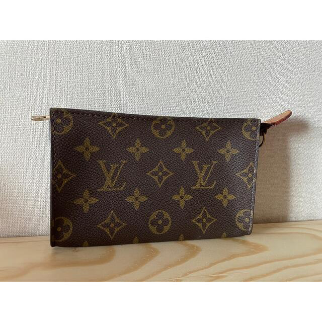 美品 LOUIS VUITTON ルイヴィトン バケット用ポーチ モノグラム-