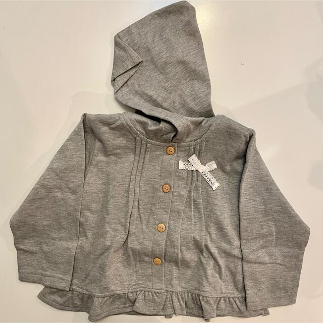 【新品】未使用　90cm パーカー キッズ/ベビー/マタニティのキッズ服女の子用(90cm~)(ジャケット/上着)の商品写真