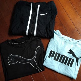 PUMAのＴシャツ150、NIKEの薄手パーカー(Tシャツ/カットソー)